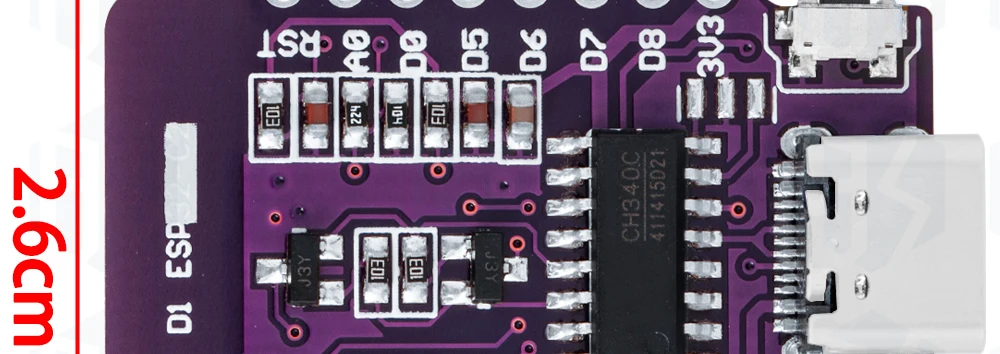 1 ~ 5PCS D1 Mini TYPE-C ESP8266 ESP-07/07S CH340G USB D1 Mini WIFI Entwicklung Bord D1 Mini NodeMCU Lua IOT Bord 3,3 V Mit Pins – Detail 20