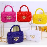 Sacs à bandoulière en cuir PU pour enfants, sacs initiés par le cœur, mini porte-monnaie pour enfants, sac à MSI pour filles, sac à main pour enfants, cadeaux à la mode 2