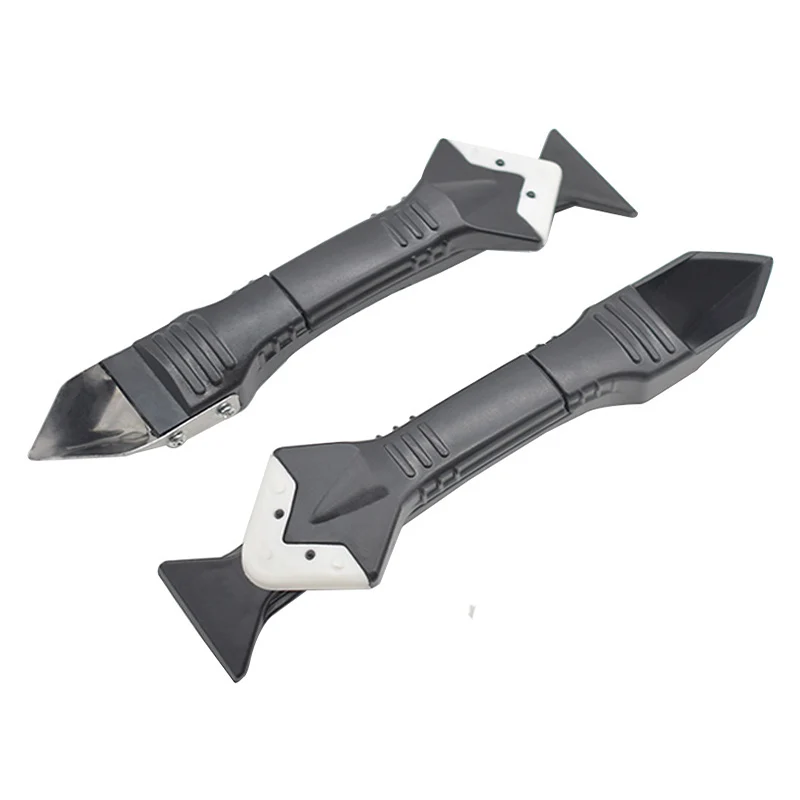 Metal squeegee squeegee glass blade cleaning angle residual rubber scraper sewing tool