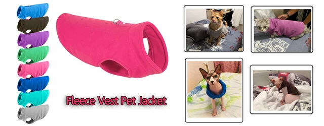 Vestito Per Cani Di Piccola Taglia - Felpa Con Cappuccio Rosa - Foto 5