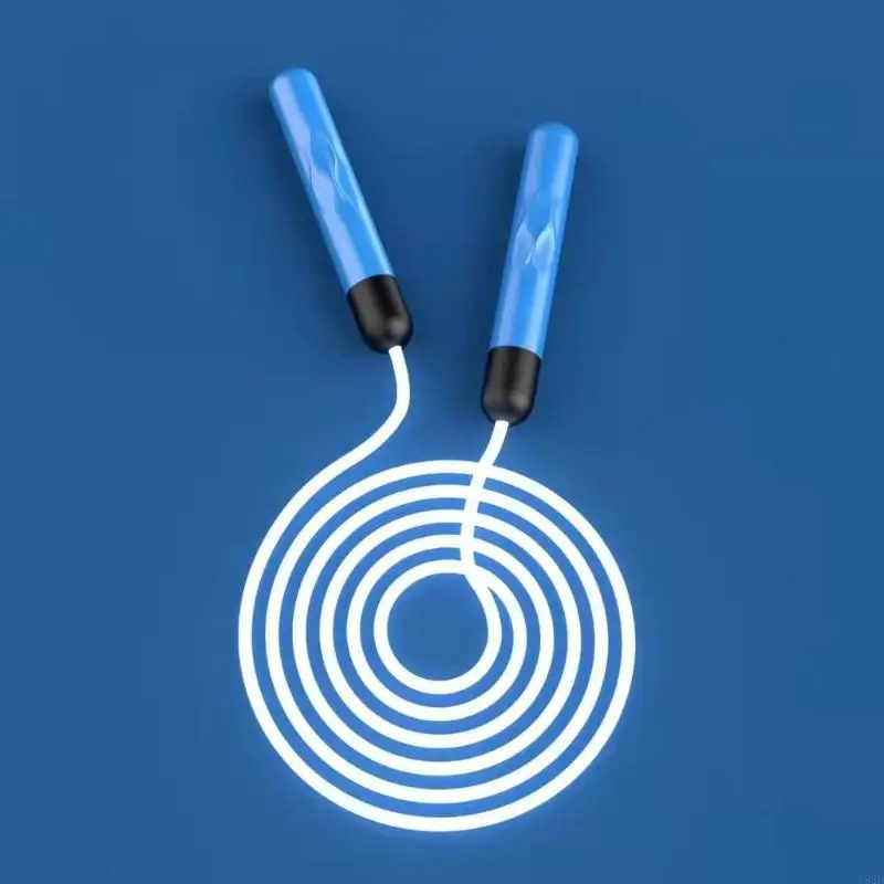 652D Skipping Rope Fitness Adjustable Night Glowing Skip Rope Exercise LED Jump