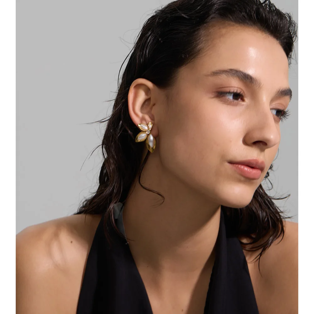 Yhpup Stud Earrings Stainless Steel