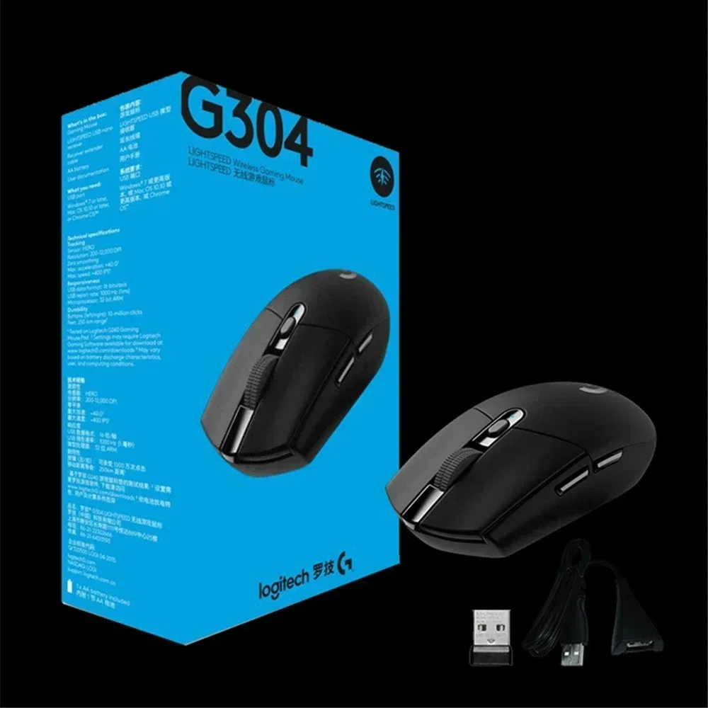 Logitech G304 Light Speed Wireless Mouse Esports Game Lightweight Portable Wireless Light Speed PC Gamer Silent Mouse