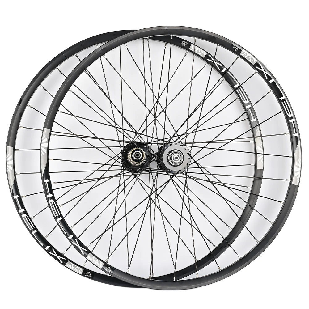 Novatec Fahrradradsatz 26/27,5/29 Zoll mit D042SB Naben QR SunRingle Felge 32 Löcher MTB BIKE Rad Scheibenbremse Innenrohr – Detail 5