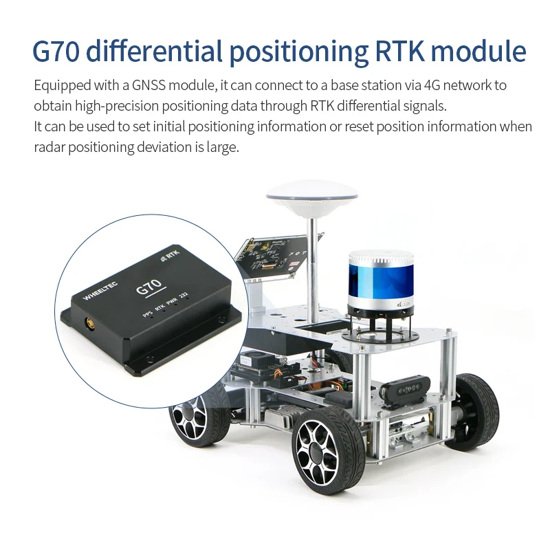 C50C Outdoor autonomous driving robot ROS intelligent vehicle chassis autoware high-precision positioning navigation C16 radar 4