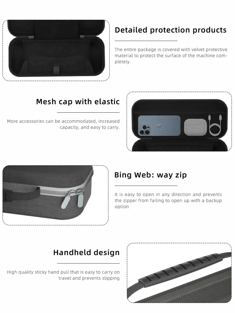 Durable EVA Travel Carrying Case for Gaming Console Accessories