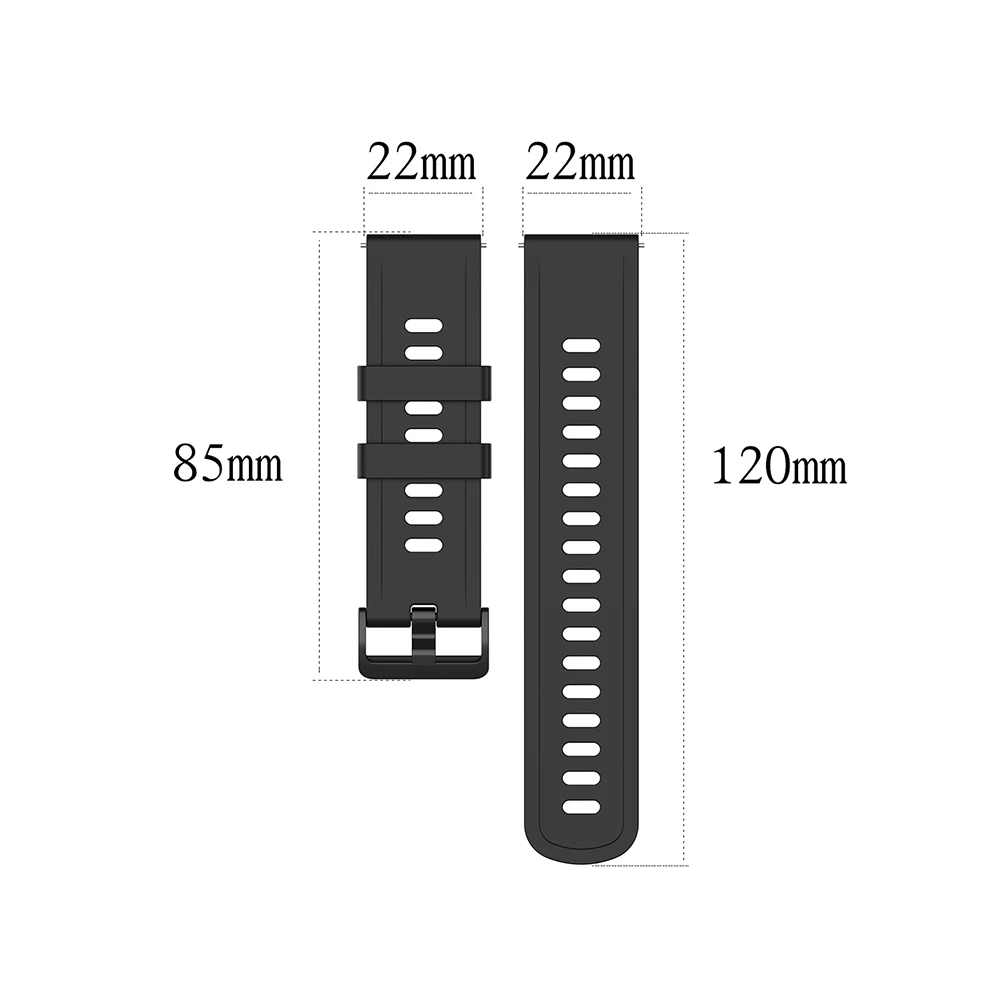 Silicone Smartwatch Strap - Durable, Comfortable Band Replacement