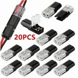 20PCS Waterproof 2 - Pin Electrical Cable Connectors (20PCS)