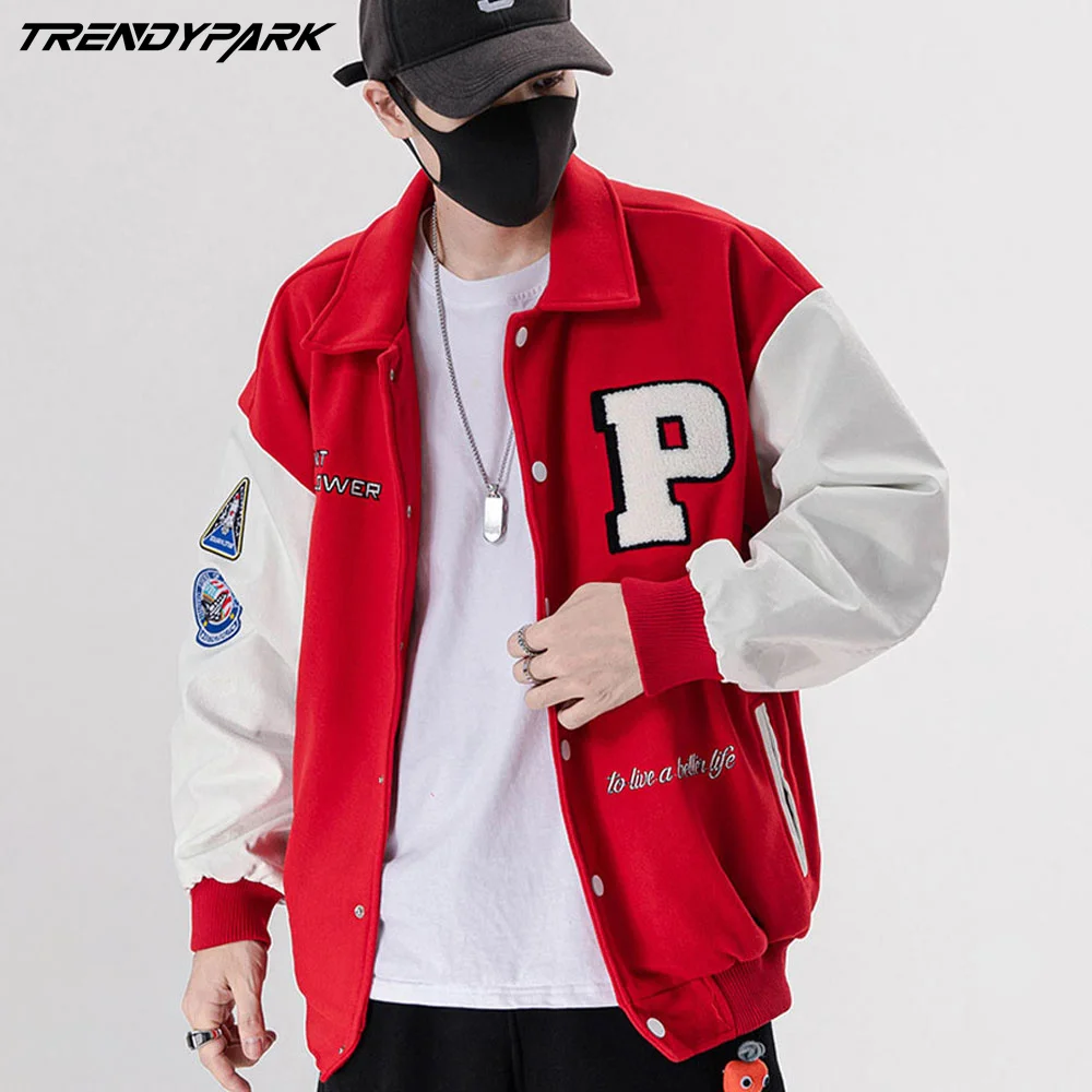 Baseball Jackets For Men Applique 