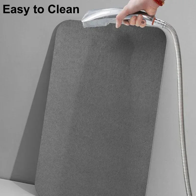 Diatomite Mat Stone Bath Mat Super Absorbent Diatomite Carpet Quick Drying Diatomaceous Earth Bath Mats Non-Slip Shower Rug bathroom mat absorbent bathroom mat bathroom floor mat bath mat anti slip mat