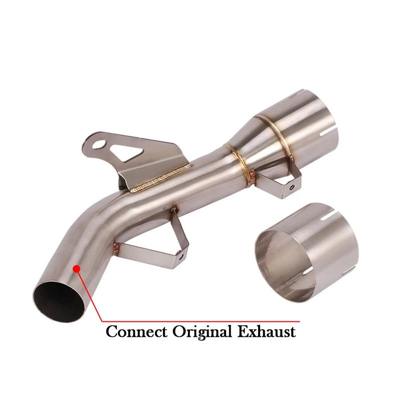 Adaptateur De Tuyau Silencieux D'Échappement Embout Intermédiaire Tuyau De Liaison Pour Moto