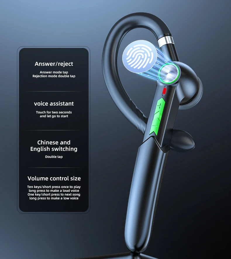 2022 Newest Bluetooth 5.0 Headset K15 Wireless Headphones Dual Mic Noise Reduction Earphone With Mute Switch For All Smart Phone