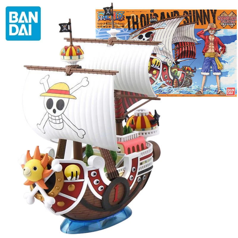 

Bandai Original One Piece Great Boat 01 Thousand Sunny Assemble The Model Desktop Ornament