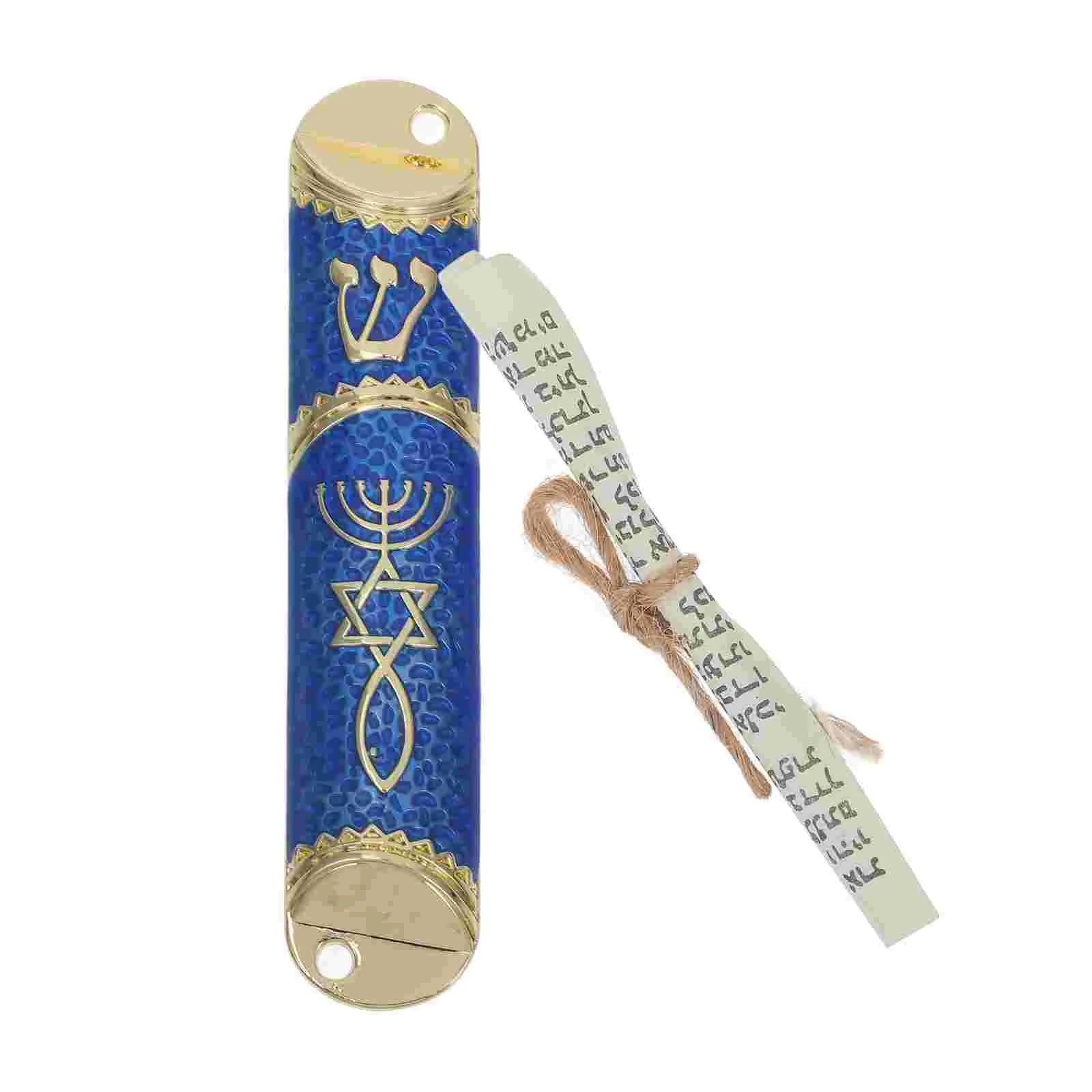 Judaica Protection Mezuza Religious Mezuzah Adornment Goal Post Door Side Front Frame Hebrew Scripture 5