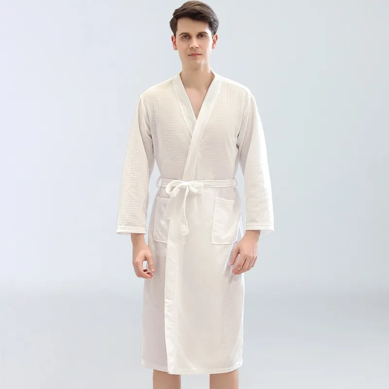 Spring And Autumn Bathrobe Couple Sauna Clothing Men And Women Summer Sweatshirt Robe Men Women Quick-Drying Bathrobe