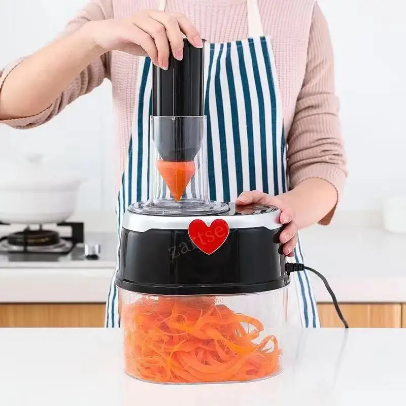 Electric Vegetable Cutter Food Crusher Household Salad Fruit Slicer Potato  Cabbage Chopper Cheese Grater Peanut Grinder - AliExpress