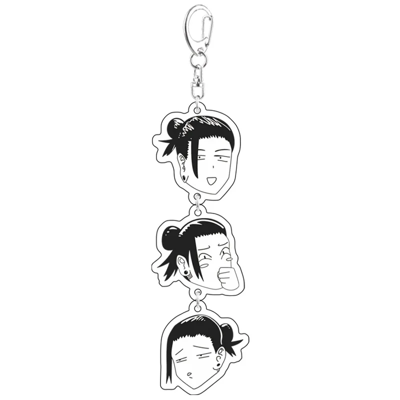 Anime Jujutsu Kaisen Keychain Fashion Gojo Satoru Geto Suguru Key Chain Man Women High Quality Key Ring Cosplay