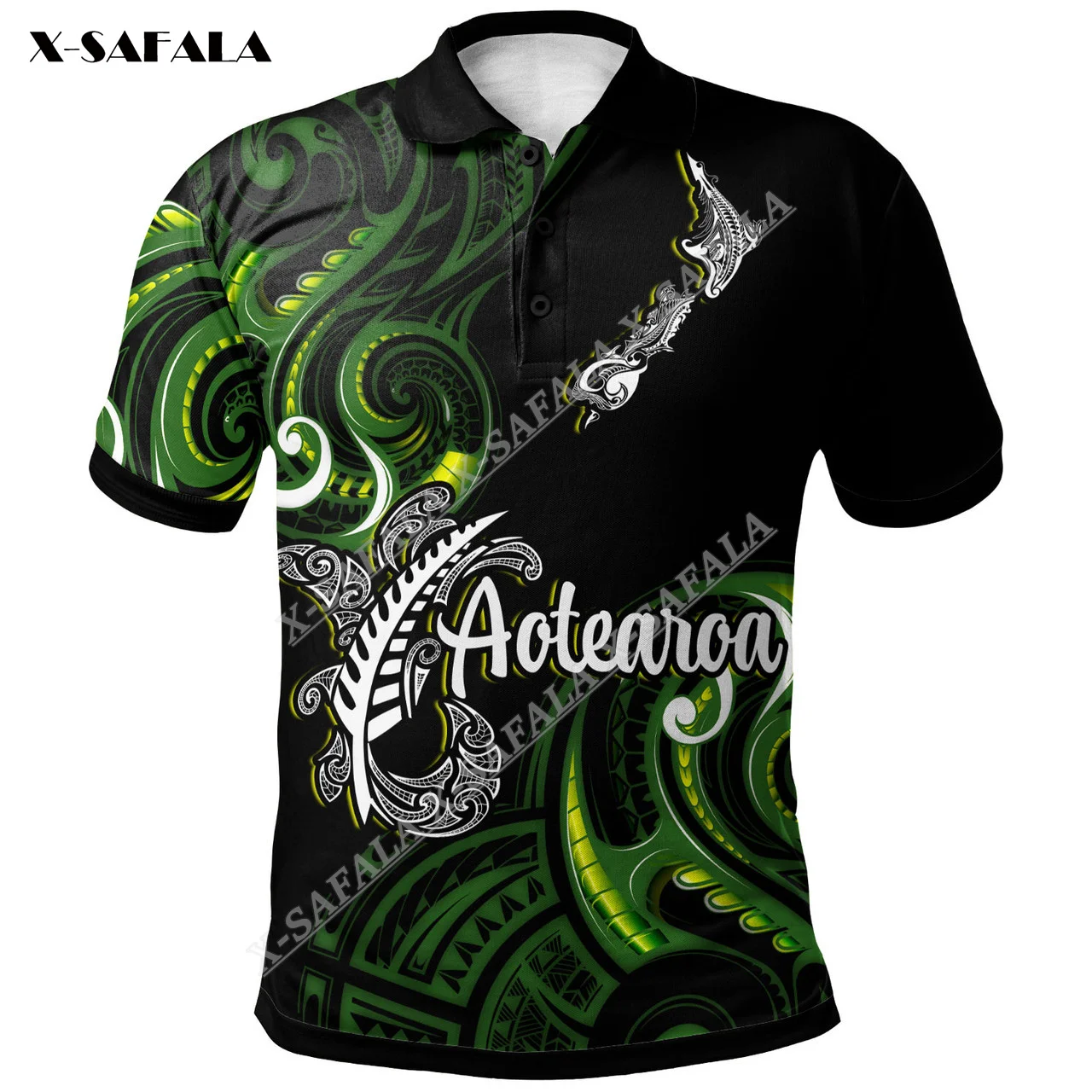 New Zealand Custom Aotearoa Silver Fern Maori Patterns 3D Printed High