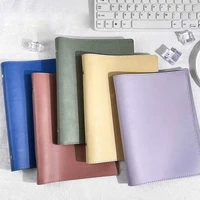 A5/B5 Loose-leaf Notebook 8 Ring Binder PU Leather Cover for 20 26 Hole Organizer Single-sale Detachable Folder Shell Stationery