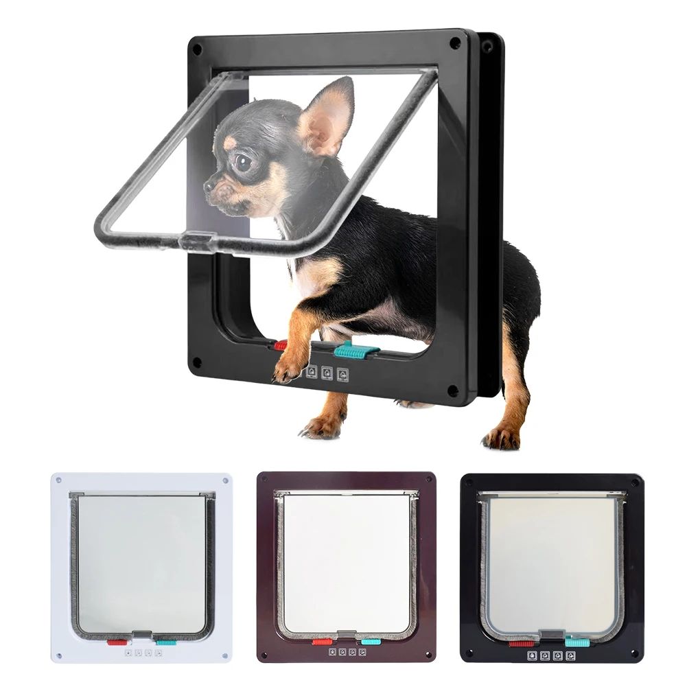 Puerta Para Mascotas PetMate Grande Con Cerradura CatMate 4 Vías – Bloqueo Manual – Perro Pequeño O Gato