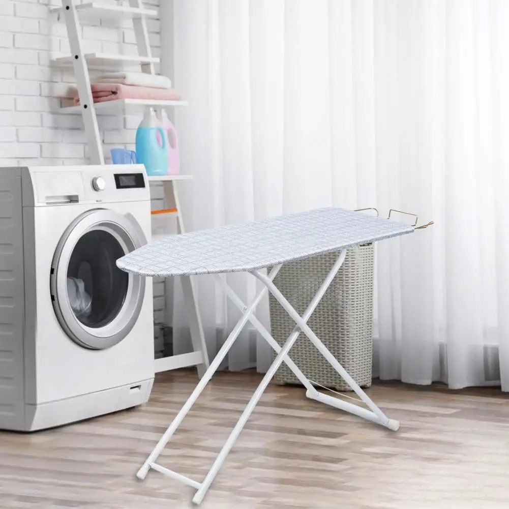 Full-Size Foldable Ironing Board, Foldable Household Ironing Board, Extended Board Outside with Heat-Resistant Cover