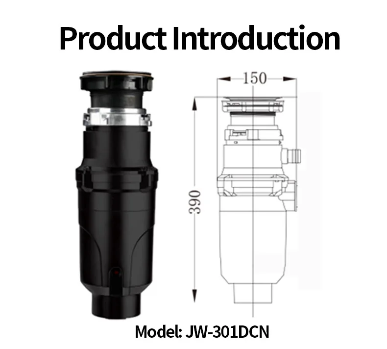 Description Picture 2 of item110V-120V Kitchen food waste disposer kitchen appliance garbage disposal 음식물쓰레기 분쇄기 cozinha