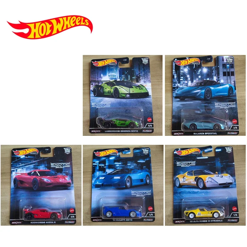 

Hot Wheels Car Culture Exotic Envy LAMBORGHINI ESSENZA SCV12 KOENIGSEGG AGERA R Car Game Party 1/64 Scale Car Boy Toy Gift