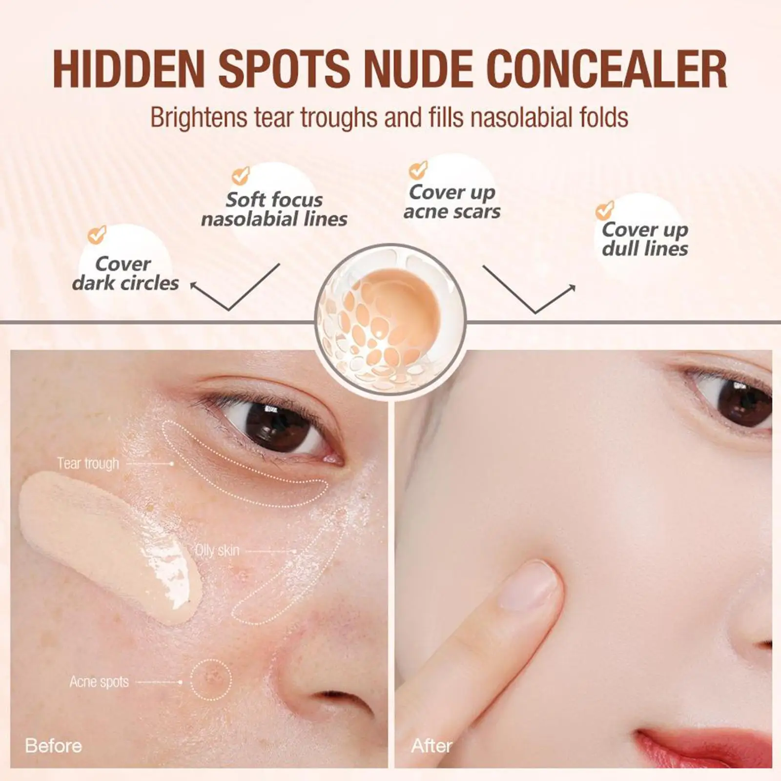Liquid foundation FV Red Diamond Plant Extract Skin Nourishing Liquid Moisturizing Easy Concealer Control Long-lasting Oil Not Foundation Rem