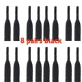 8 pairs black
