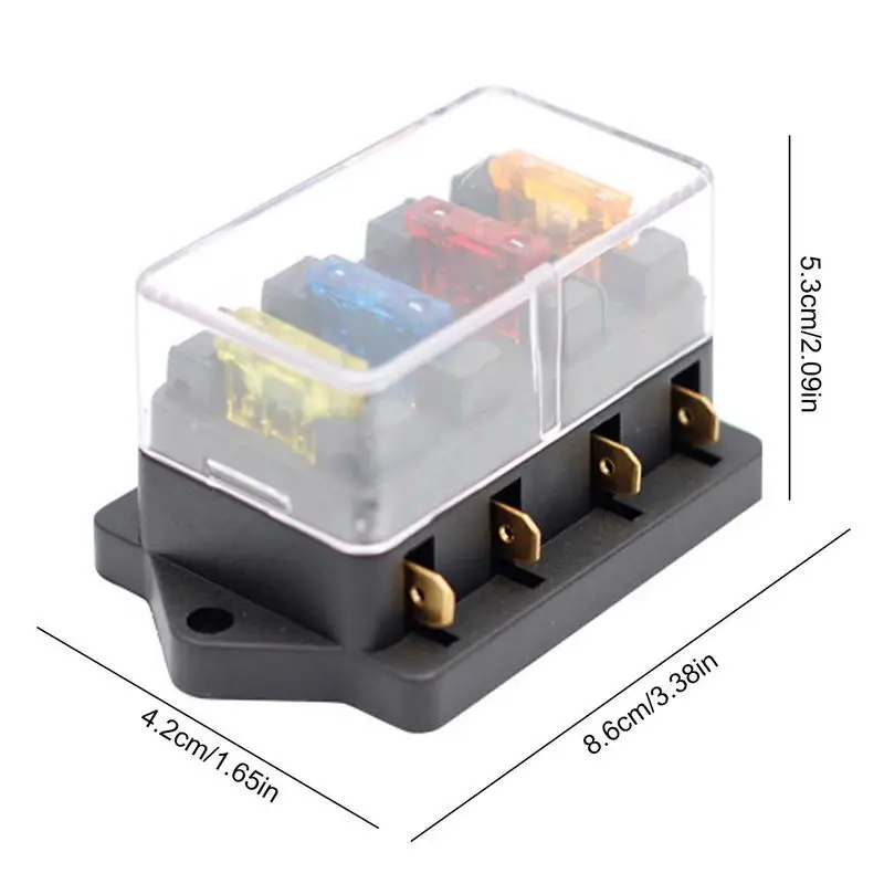 8 Way Fuse Box For Standard Blade Fuses Holder ATO / Block 12v Or 24v Car Or HGV - Foto 9