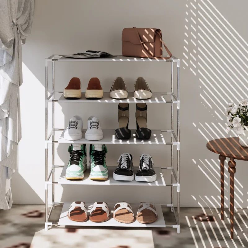 1pc Simple Multi-Layer Shoe Rack, Durable Shoe Storage Shelf, Easy to Assemble and Boot Organizer Container