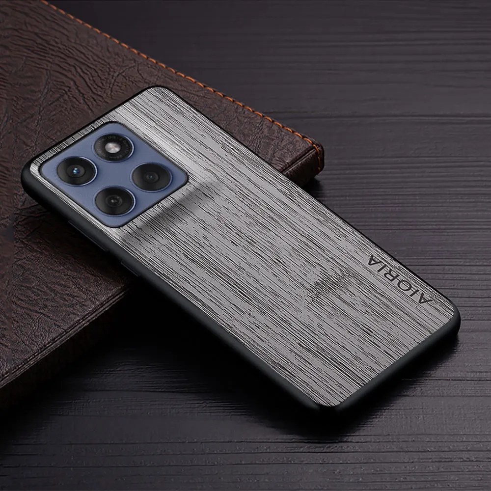 Luxury Bamboo Wood Pattern Leather Phone Case for Motorola Edge 60 Fusion