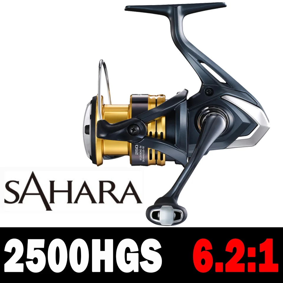 SHIMANO Reel SAHARA Spinning Fishing Reel 4+1BB 5.0:1/6.2:1 Ratio