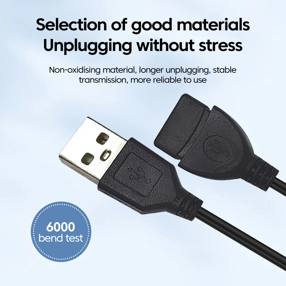 USB 2.0 연장 케이블 남성-여성 USB 데이터 케이블 와이어 TV PC 노트북 키보드 남성-여성 연장 케이블