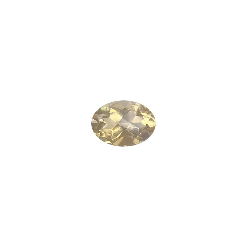 Factory Natural Citrine Loose Stone Sunny Yellow Round/Oval Cut 0.5-1ct Gems for Earring Ring Necklace Jewelry Making