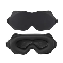 Ultimate Comfort 3D Sleep Mask - Breathable Light - Blocking Eye Shade for Travel & Rest (Black)