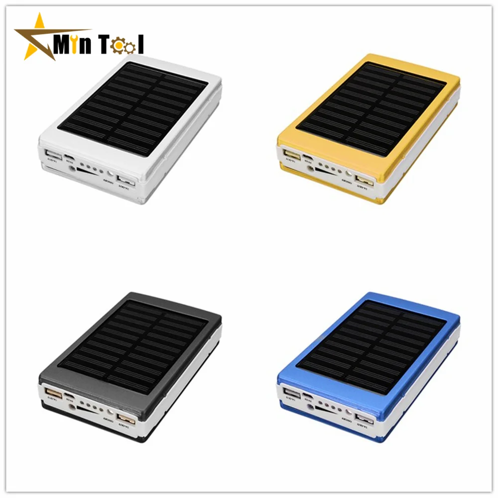 Portable Dual USB LED PCBA Circuit Board Solar Power Panel Home DIY Solar Panel Bank 18650 Battery DIY Home Charger portable solar charger