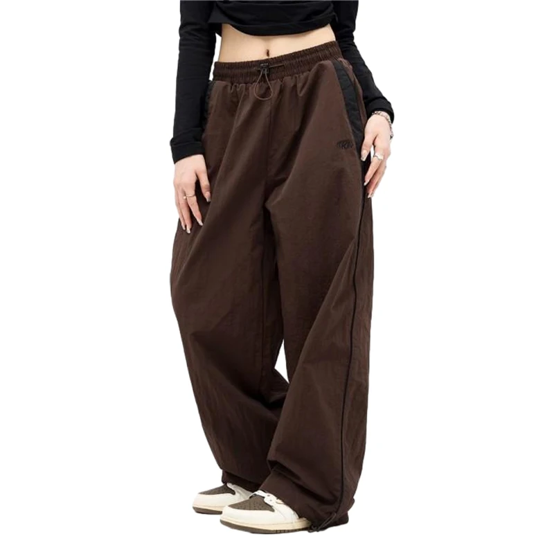 Women Casual Joggers Pants Korean 2023 Y2K Baggy Parachute Oversized Wide Leg Sweatpant Female Hip Hop Loose High Waist Trousers
