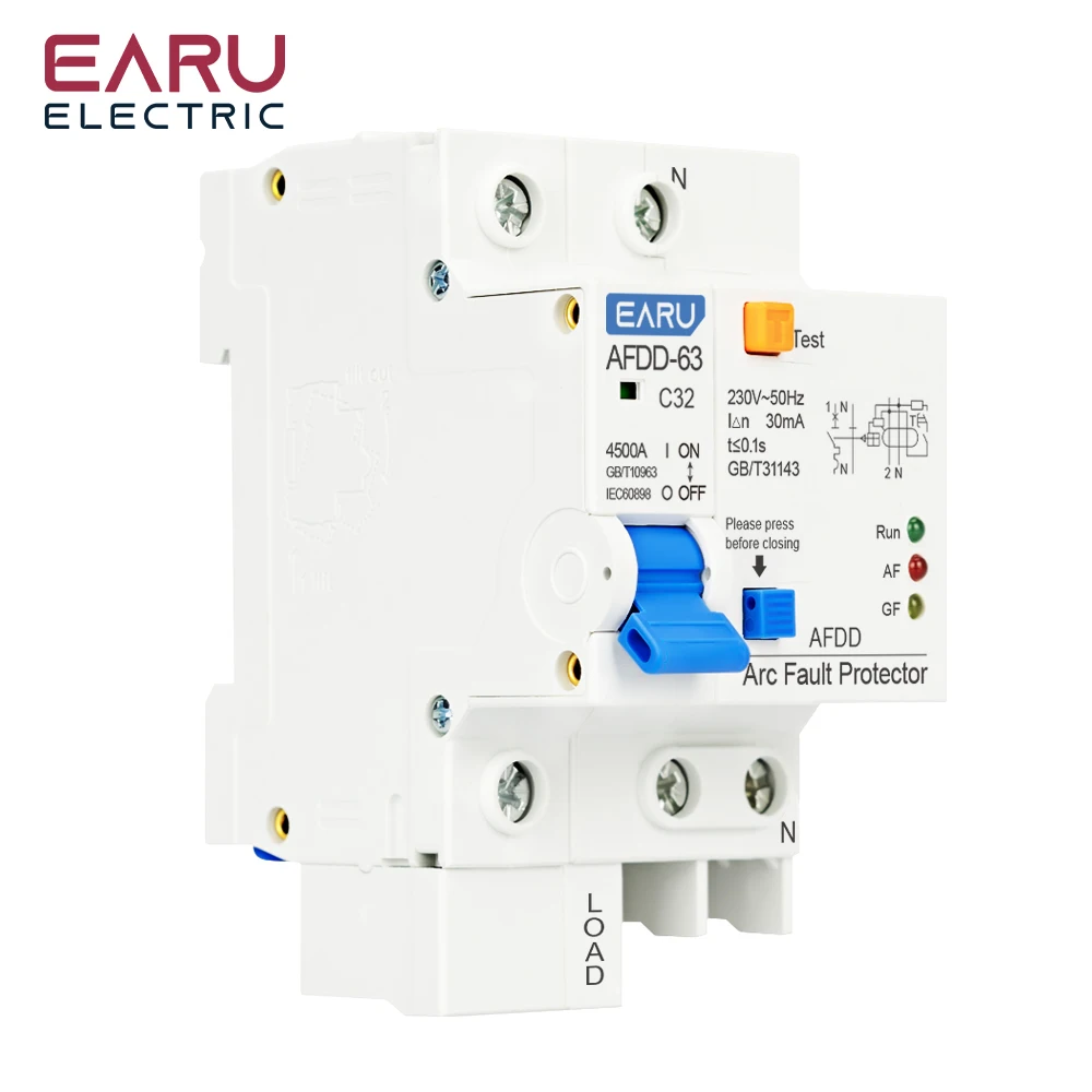 AFDD Fault Arc Protector Residual Current Circuit Breaker Main Switch With Surge