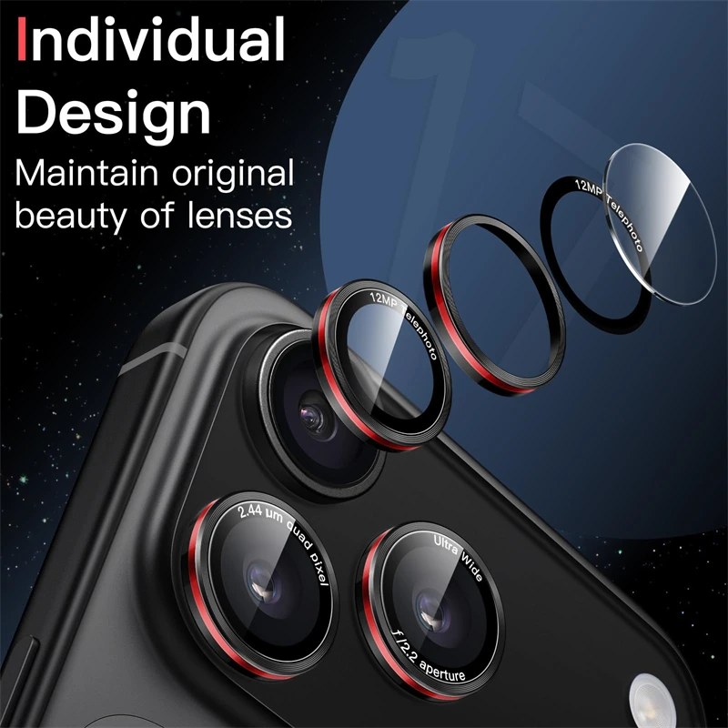 Premium Tempered Glass Camera Lens Screen Protector