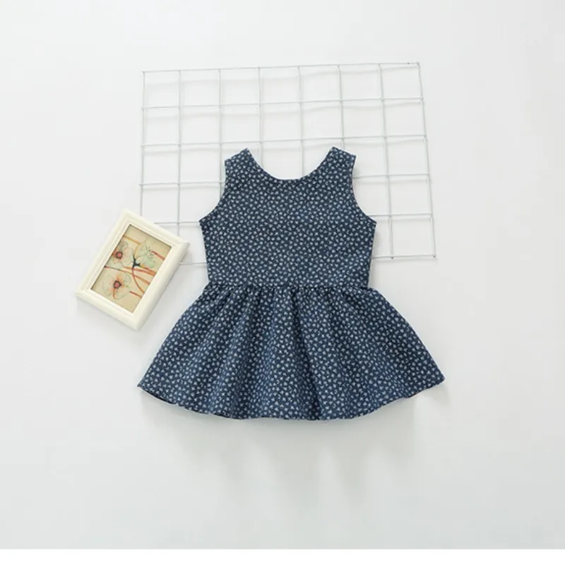 Summer Baby Girls Rompers Dress Cute Floral Sleeveless Princess Costume 0-3Years Old Newborn Clothes