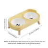 Pet cat double bowl feeder, adjustable height cat and dog water dispenser, elevate feeding kitten supplies 3