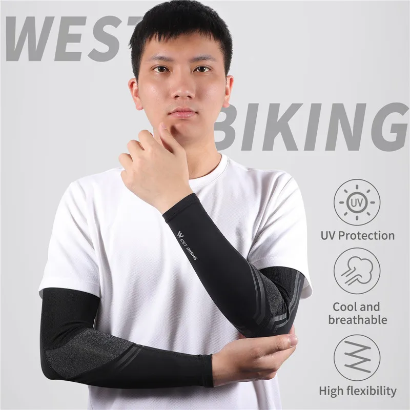 Summer Sun Protection Ice Silk Sunscreen Leg Cover Cycling Leg Cover Quick-drying Sports Basketball Knee Guard Outdoor Equipment