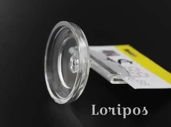 10 Stück Transparente Kunststoff-Drehbare Tisch-Schilderhalter, Papierkartenhalter, Preisschild-Display, Schreibtisch-Etikettenhalter-Clips – Detail 8