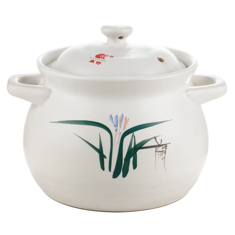 

White Gas Chinese Pot Home Ceramic Hotpot Set With Lid Cute Cooking Pottery Clay Ollas De Cocina Hierro Fundido Cookware Eg50tg