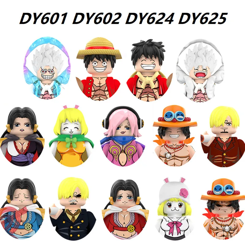 

DY624/625/601/602 ONE PIECE Mini Building Blocks Action Figure Luffy Boa Hancock Image Puzzle Assembly Toy Bricks Gift Wholesale