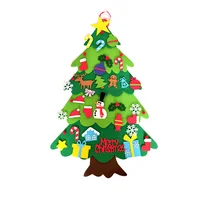 DIY Felt Christmas Tree Christmas Decoration for Home Navidad 2022 New Year Christmas Ornaments Santa Claus Xmas Kids Gifts 5