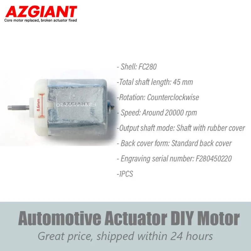 

AZGIANT 1pcs FC280 DC 12V Motor for Car Door Lock Actuator and Rear Trunk Lock Block Assembly
