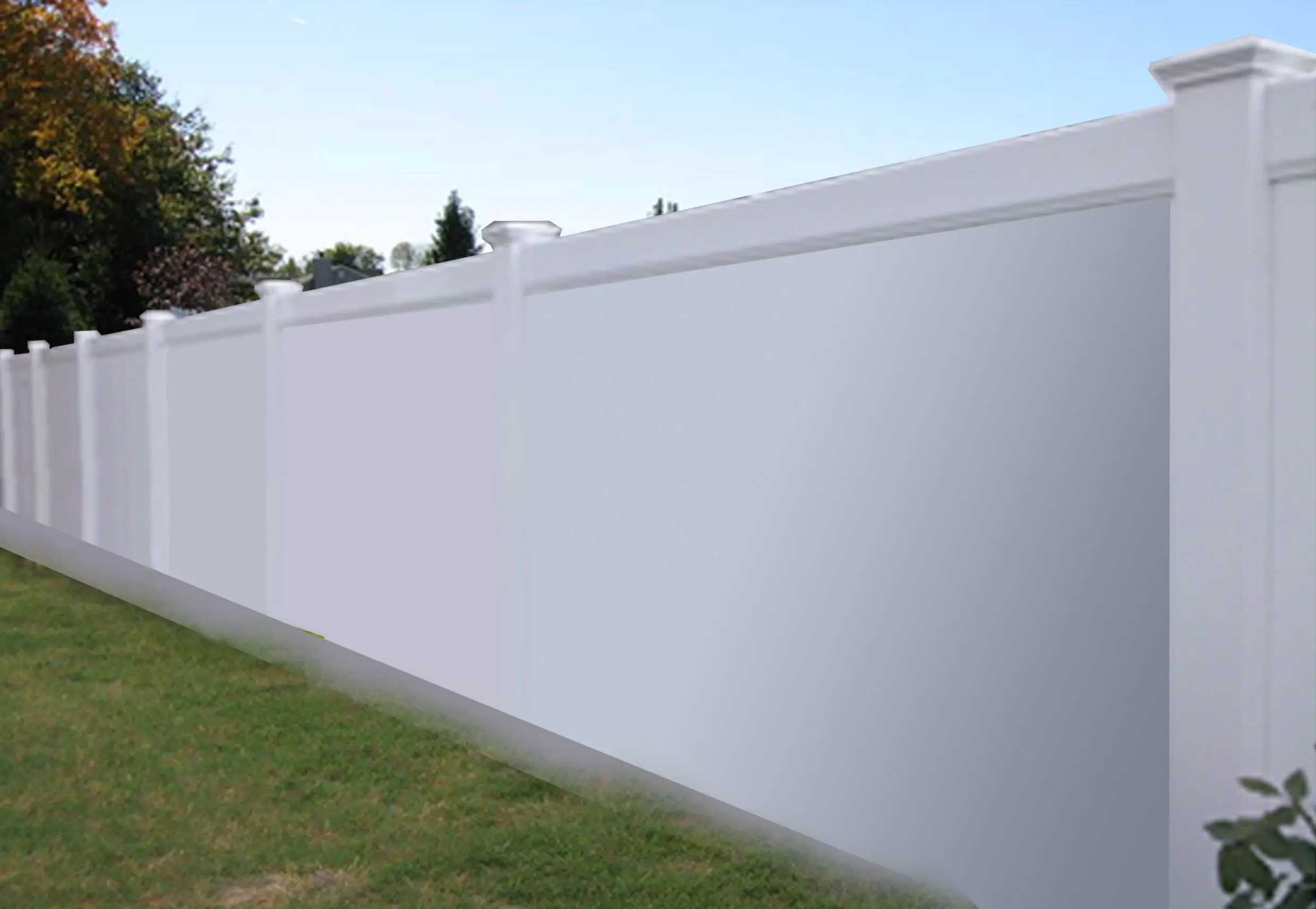 6Ft Outdoor Garden White Cheap PVC Vinyl Lattice Privacy Fence Panel For Sale 2
