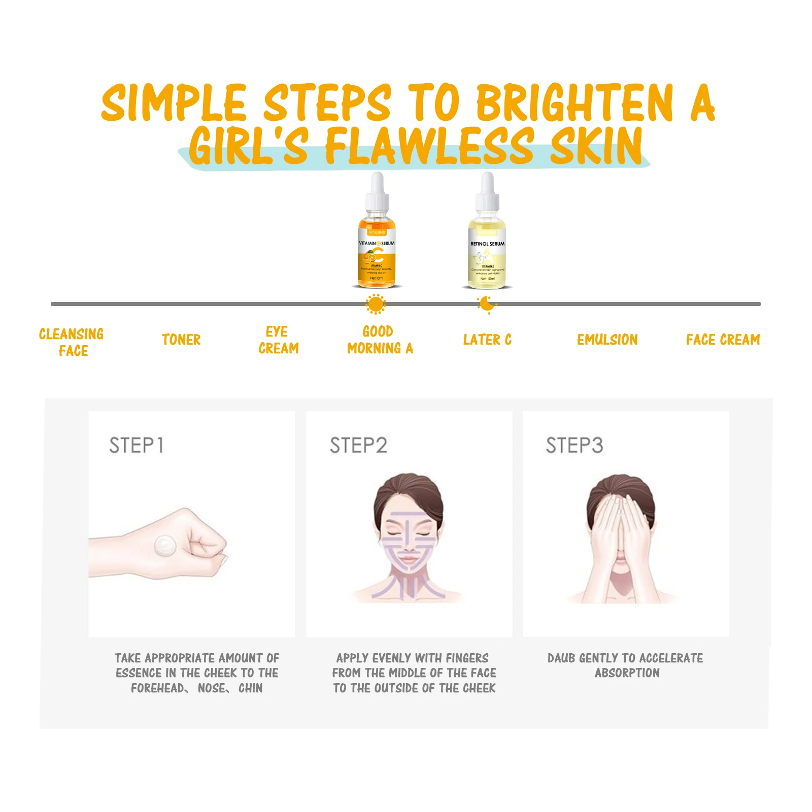 Vitamin C Retinol Serum Set 6